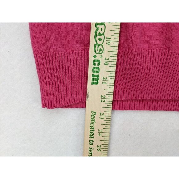 Judith Hart Women's Sweater Size L Pink Sleeveless Beaded Neckline - Picture 12 of 14